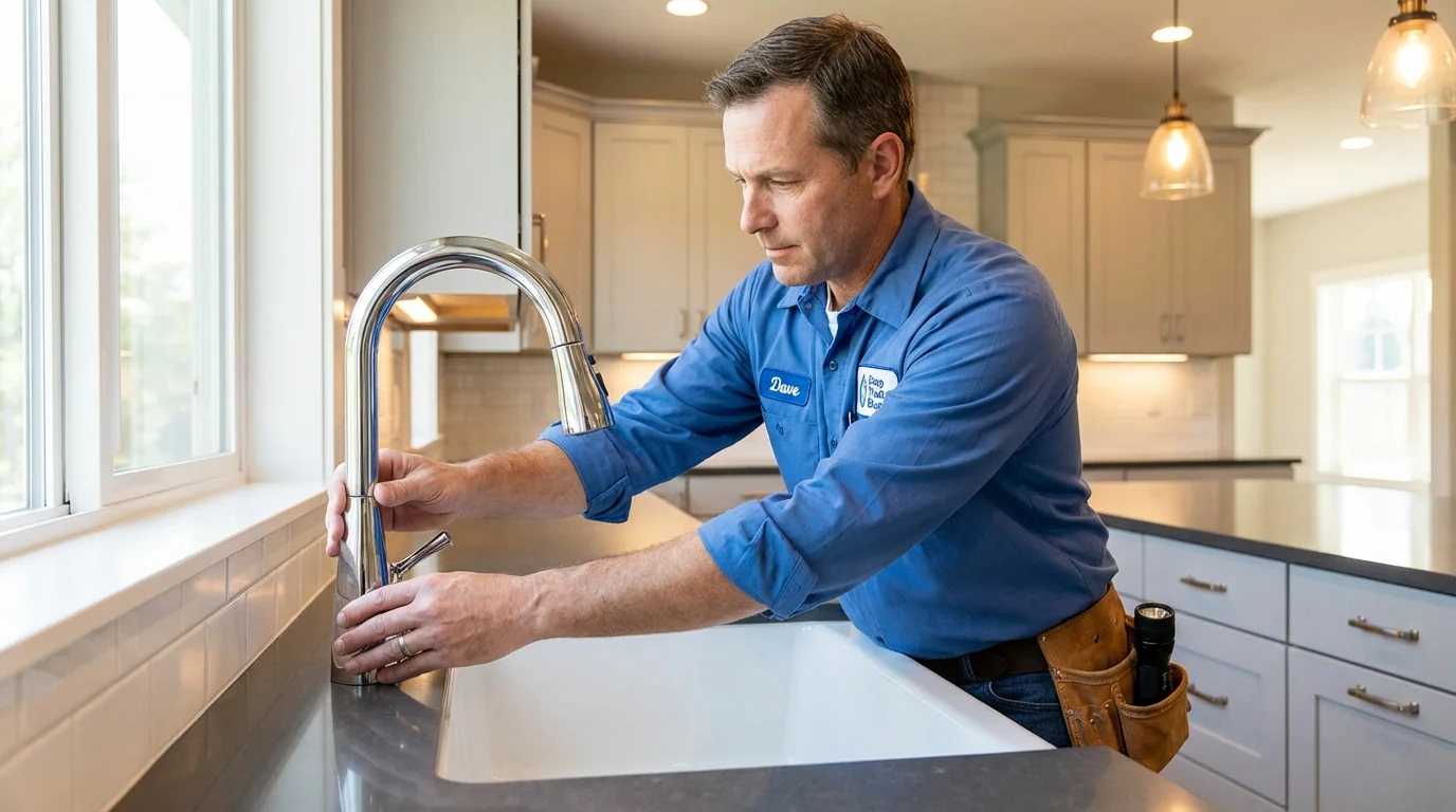 Kitchen faucet installation by Johns Plumbing LLC in Marco Island